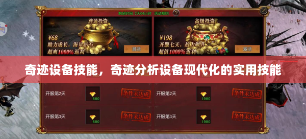奇迹设备技能，奇迹分析设备现代化的实用技能  第3张
