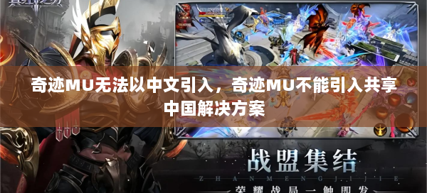 奇迹MU无法以中文引入，奇迹MU不能引入共享中国解决方案  第1张